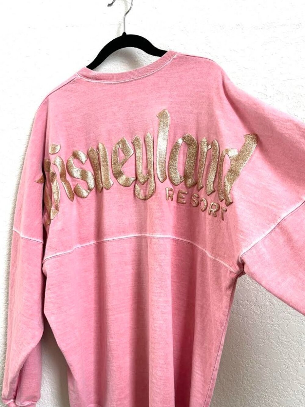 Disneyland Resort Spirit Jersey Pink Gold Glittery Lettering - Picture 4 of 14